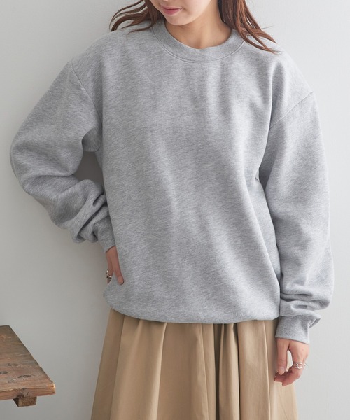 American Apparel(アメリカンアパレル)の「【American Apparel】7.6oz ユニセックス スウェットシャツ RF496 MURS(スウェット・メンズ・グレイッシュベージュ/ブラウン/ブラック/ヘザーグレー/ダークインディゴブルー/ライトピンク/オリーブ/チャコールグレー・M/XL/2XL/S/L)」の3枚目の写真