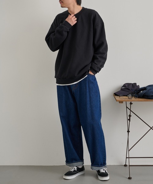 American Apparel(アメリカンアパレル)の「【American Apparel】7.6oz ユニセックス スウェットシャツ RF496 MURS(スウェット・メンズ・グレイッシュベージュ/ブラウン/ブラック/ヘザーグレー/ダークインディゴブルー/ライトピンク/オリーブ/チャコールグレー・M/XL/2XL/S/L)」の12枚目の写真