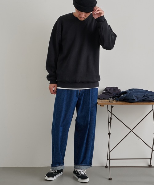 American Apparel(アメリカンアパレル)の「【American Apparel】7.6oz ユニセックス スウェットシャツ RF496 MURS(スウェット・メンズ・グレイッシュベージュ/ブラウン/ブラック/ヘザーグレー/ダークインディゴブルー/ライトピンク/オリーブ/チャコールグレー・M/XL/2XL/S/L)」の13枚目の写真
