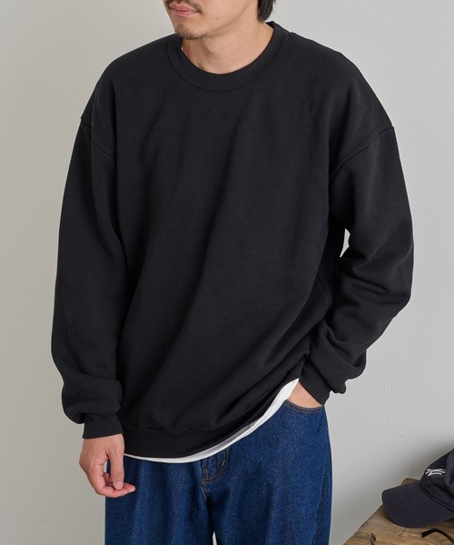 American Apparel(アメリカンアパレル)の「【American Apparel】7.6oz ユニセックス スウェットシャツ RF496 MURS(スウェット・メンズ・グレイッシュベージュ/ブラウン/ブラック/ヘザーグレー/ダークインディゴブルー/ライトピンク/オリーブ/チャコールグレー・M/XL/2XL/S/L)」の10枚目の写真