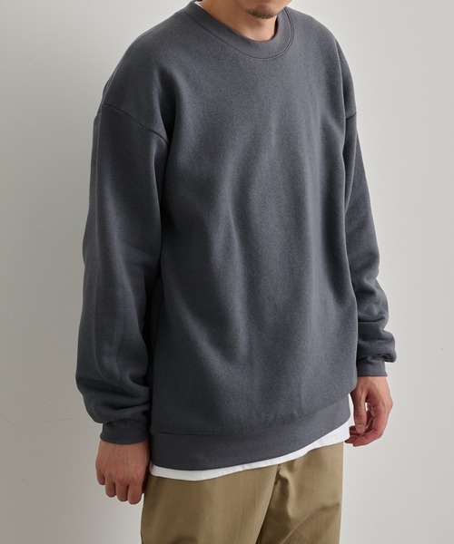American Apparel(アメリカンアパレル)の「【American Apparel】7.6oz ユニセックス スウェットシャツ RF496 MURS(スウェット・メンズ・グレイッシュベージュ/ブラウン/ブラック/ヘザーグレー/ダークインディゴブルー/ライトピンク/オリーブ/チャコールグレー・M/XL/2XL/S/L)」の14枚目の写真