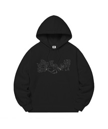 NACRE GLOW MONO OVER FIT HOODIE (2color)