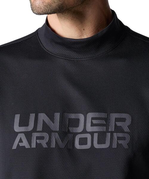 UNDER ARMOUR(アンダーアーマー)の「UAドライブ クール プロ モックネック シャツ(ゴルフ/メンズ)(ポロシャツ・メンズ・ブラック・M/XL/3XL/2XL/L/S)」の4枚目の写真