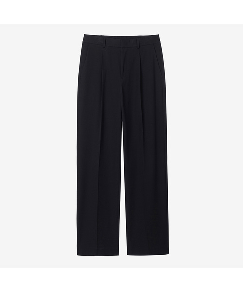 MINDBRIDGE(マインドブリッジ)の「ドゥグッド_ワイドワンタックバンディングスラックス MAPT6104(スラックス・メンズ・ブラック・29/30/32/34/36/38)」の1枚目の写真