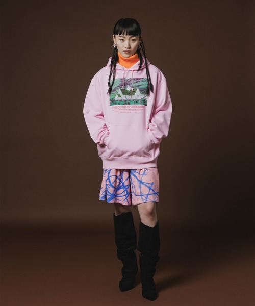 NON TOKYO(ノントーキョー)の「NON TOKYO/ノントーキョー/プリントリブワイドショーツ(その他パンツ・レディース・ピンク/その他2/その他・F)」の5枚目の写真