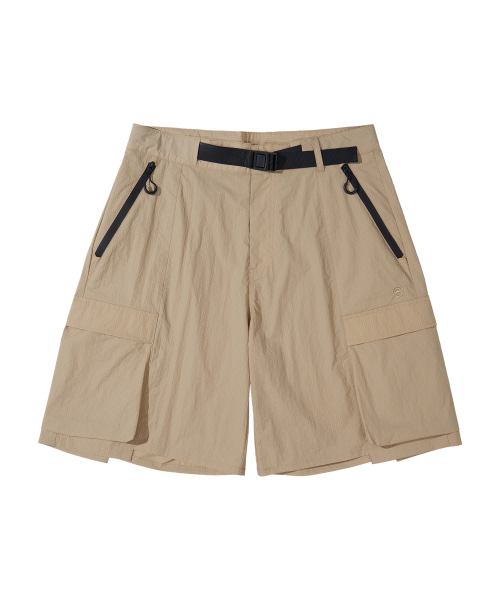 KALAPATTHAR(カラパタール)の「NYLON RIPSTOP INCISION BELTED CARGO POCKET SHORTS - BEIGE(その他パンツ・メンズ・その他・MEDIUM/LARGE)」の4枚目の写真