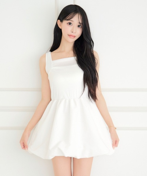 ALLuRing ChaRm（アリュリングチャーム）の「Balloon Camisole Dress / バルーンキャミワンピース（ワンピース・レディース・ブラック/ホワイト・FREE）」の19枚目の写真
