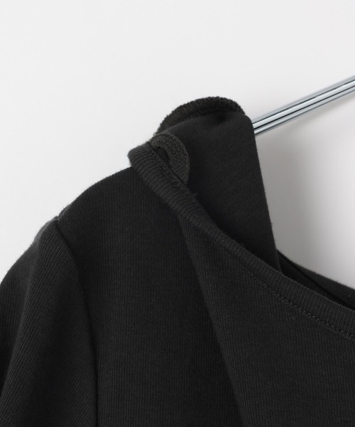 PAGEBOY(ページボーイ)の「オフショルリボントップス【リボン紐アレンジ自在・ワンショルでも着用可能】(Tシャツ/カットソー・レディース・ブラック/ターコイズブルー/グレー・FREE)」の15枚目の写真