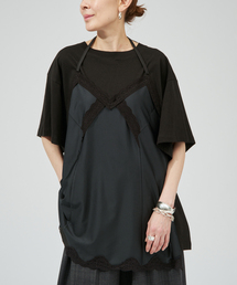 INSCRIRE（アンスクリア）の「INSCRIRE アンスクリア Hybrid Lingerie Tシャツ I26SS-CUT17（Tシャツ/カットソー）」