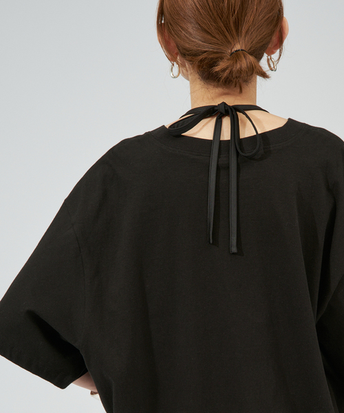 INSCRIRE(アンスクリア)の「INSCRIRE アンスクリア Hybrid Lingerie Tシャツ I26SS-CUT17(Tシャツ/カットソー・レディース・ブラック/ホワイト・FREE)」の7枚目の写真