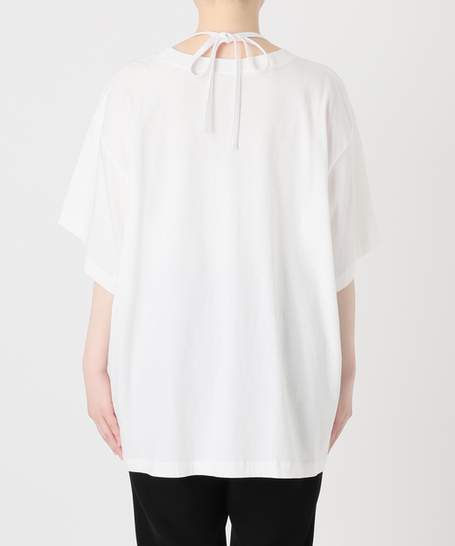 INSCRIRE(アンスクリア)の「INSCRIRE アンスクリア Hybrid Lingerie Tシャツ I26SS-CUT17(Tシャツ/カットソー・レディース・ブラック/ホワイト・FREE)」の16枚目の写真