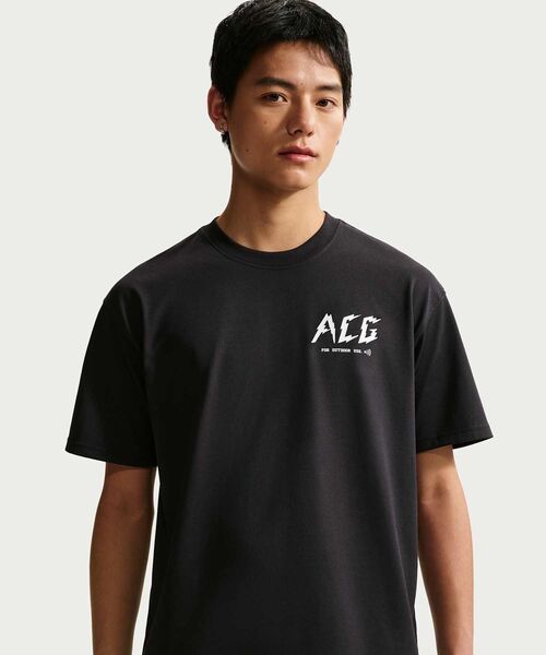 ACG(エィシージー)の「ナイキ ACG メンズ Dri-FIT Tシャツ / Nike ACG Men's Dri-FIT T-Shirt IH1315-010 Black(Tシャツ/カットソー・メンズ・ブラック・XL/S/M/L/2XL)」の2枚目の写真