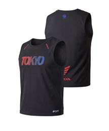 Tokyo Motorcycle Running Singlet Black