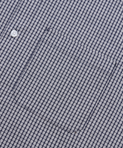 AGOD（エージーオーディー）の「クロップハーフチェックシャツ[ネイビー]（シャツ/ブラウス・レディース・その他・SMALL/MEDIUM/LARGE）」の7枚目の写真