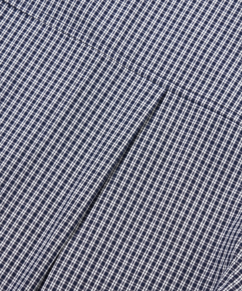 AGOD（エージーオーディー）の「クロップハーフチェックシャツ[ネイビー]（シャツ/ブラウス・レディース・その他・SMALL/MEDIUM/LARGE）」の9枚目の写真