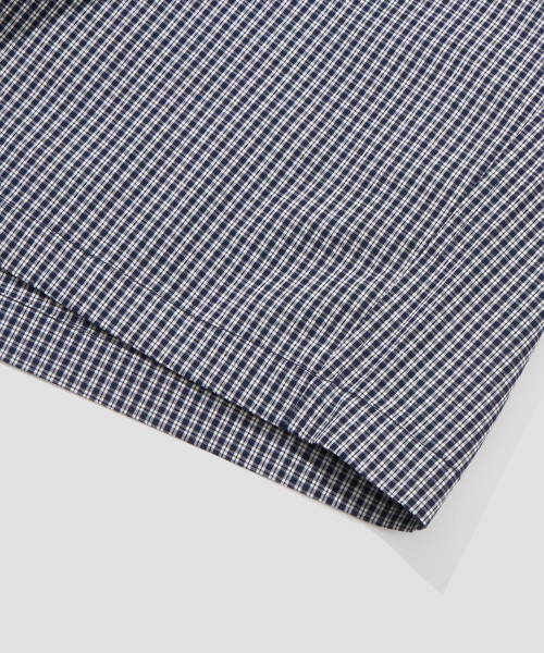 AGOD（エージーオーディー）の「クロップハーフチェックシャツ[ネイビー]（シャツ/ブラウス・レディース・その他・SMALL/MEDIUM/LARGE）」の10枚目の写真
