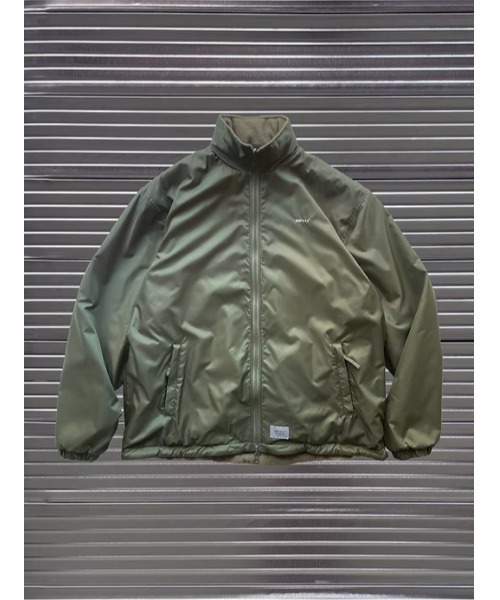 fridge（フリッジ）の「【MINE】マイン Reversible Double Zip Jacket BSC25-RVLJKT（その他アウター・メンズ・ブラック/オリーブ・L）」の2枚目の写真