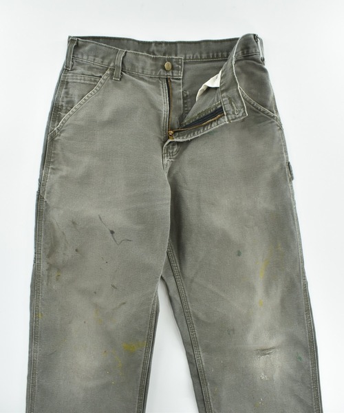 Carhartt（カーハート）の「【USED】Carhartt ペインター ダックパンツ（カーゴパンツ・メンズ・モスグリーン・MEDIUM）」の2枚目の写真
