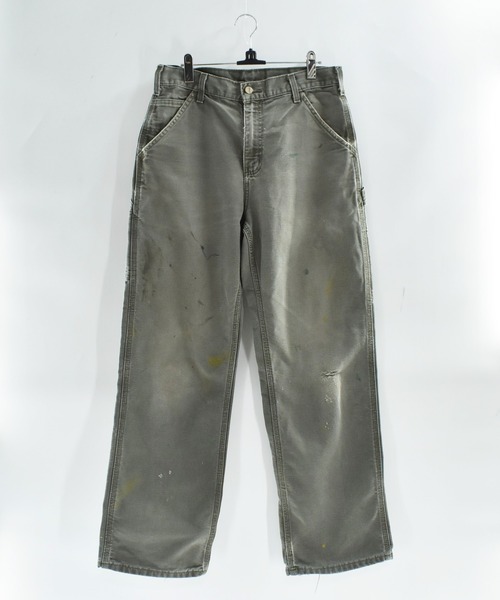 Carhartt（カーハート）の「【USED】Carhartt ペインター ダックパンツ（カーゴパンツ・メンズ・モスグリーン・MEDIUM）」の9枚目の写真