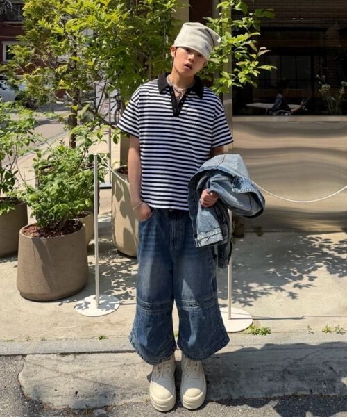 ROARINGRAD(ロアリングラド)の「ストライプポロTシャツブラック(ポロシャツ・レディース・その他・MEDIUM/LARGE)」の8枚目の写真