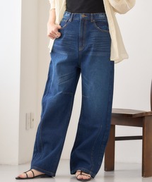 バレルレッグデニムパンツ
