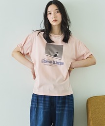 Doux archives（ドゥアルシーヴ）の「CAT転写ロゴTee（Tシャツ/カットソー・レディース）」