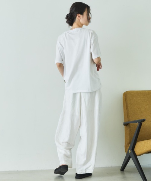 Doux archives（ドゥアルシーヴ）の「CAT転写ロゴTee（Tシャツ/カットソー・レディース・ピンク/オフホワイト・FREE）」の22枚目の写真