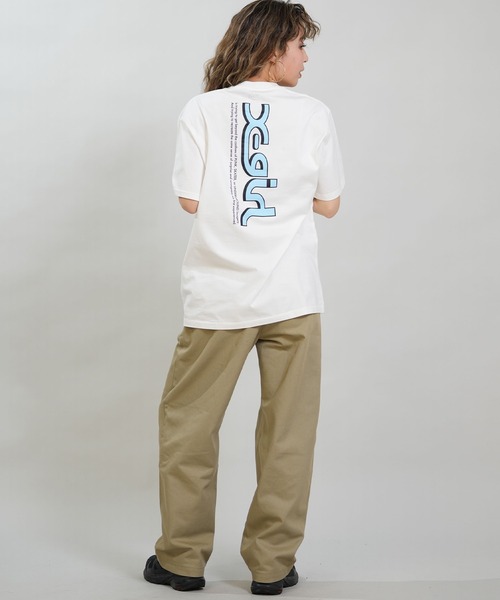 X-girl（エックスガール）の「X-GIRL/エックスガール 半袖 Tシャツ バックプリント 105262011040（Tシャツ/カットソー・レディース・ブラック/ベージュ/ホワイト・M/L）」の7枚目の写真