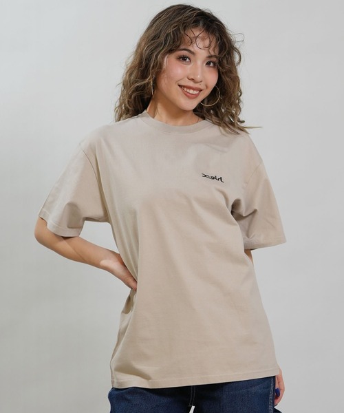 X-girl（エックスガール）の「X-GIRL/エックスガール 半袖 Tシャツ バックプリント 105262011040（Tシャツ/カットソー・レディース・ブラック/ベージュ/ホワイト・M/L）」の16枚目の写真