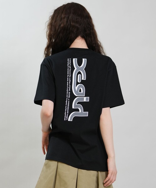X-girl（エックスガール）の「X-GIRL/エックスガール 半袖 Tシャツ バックプリント 105262011040（Tシャツ/カットソー・レディース・ブラック/ベージュ/ホワイト・M/L）」の11枚目の写真
