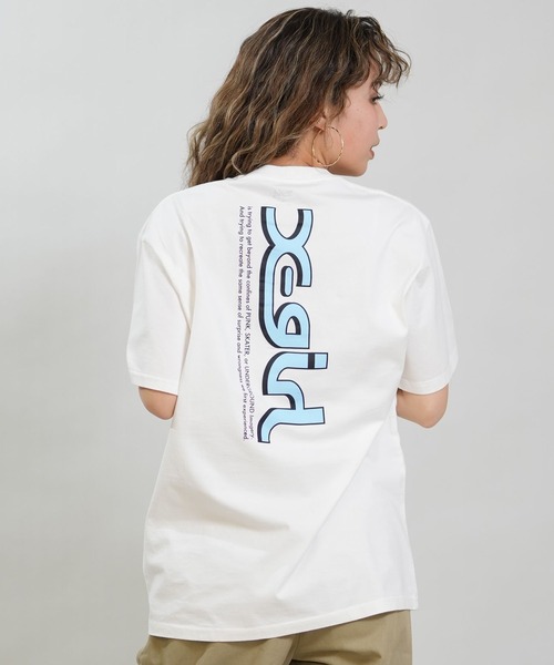 X-girl（エックスガール）の「X-GIRL/エックスガール 半袖 Tシャツ バックプリント 105262011040（Tシャツ/カットソー・レディース・ブラック/ベージュ/ホワイト・M/L）」の5枚目の写真
