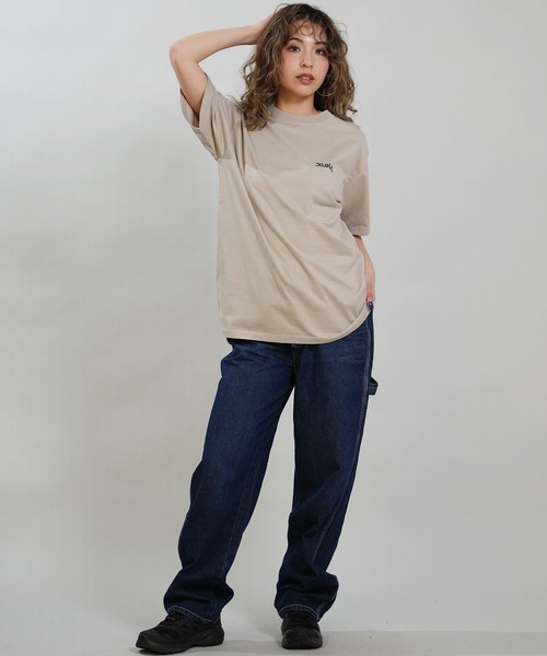 X-girl（エックスガール）の「X-GIRL/エックスガール 半袖 Tシャツ バックプリント 105262011040（Tシャツ/カットソー・レディース・ブラック/ベージュ/ホワイト・M/L）」の18枚目の写真