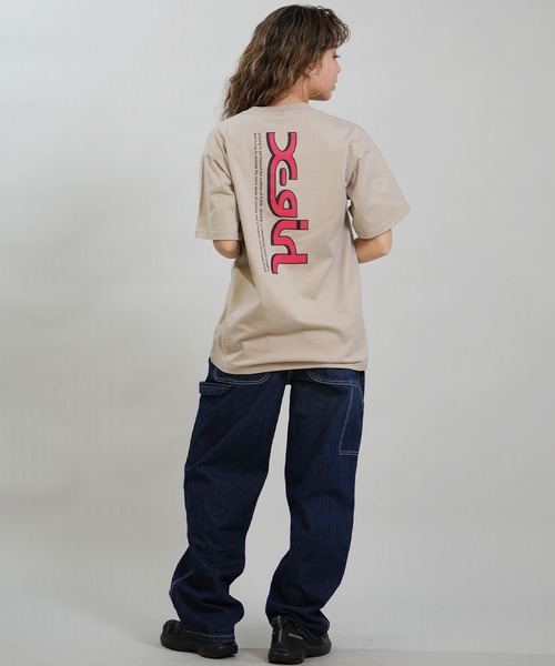 X-girl（エックスガール）の「X-GIRL/エックスガール 半袖 Tシャツ バックプリント 105262011040（Tシャツ/カットソー・レディース・ブラック/ベージュ/ホワイト・M/L）」の19枚目の写真