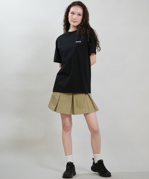 X-girl（エックスガール）の「X-GIRL/エックスガール 半袖 Tシャツ バックプリント 105262011040（Tシャツ/カットソー・レディース・ブラック/ベージュ/ホワイト・M/L）」の12枚目の写真