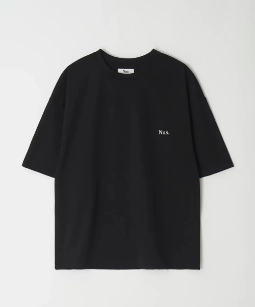 NUS(ナス)の「スモールロゴ1/2Tシャツ(半袖)ブラック(Tシャツ/カットソー・メンズ・その他・FREE)」の1枚目の写真
