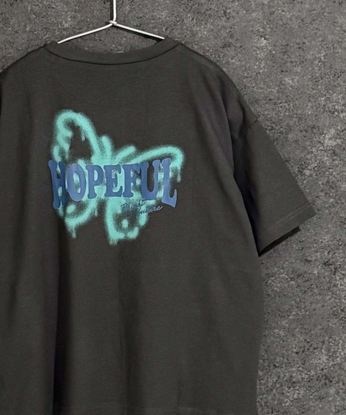 Universal Style Wear（ユニバーサルスタイルウェア）の「ガールズプリントBIGシルエット半袖Tシャツ（Tシャツ/カットソー・キッズ・オフホワイト/ブラック/グリーン/ライトグリーン/ラベンダー/チャコール・140/150/160）」の4枚目の写真