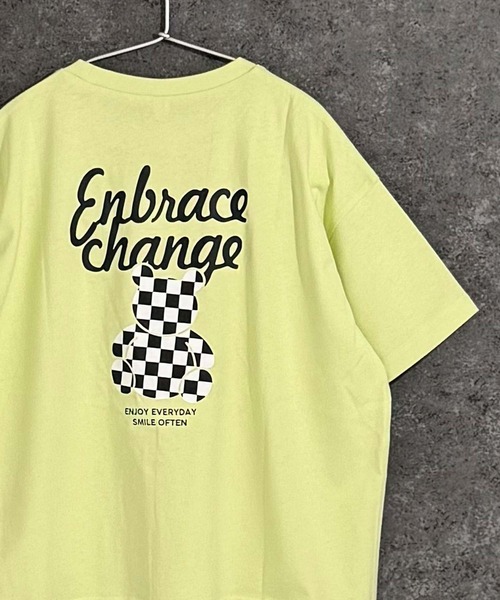 Universal Style Wear（ユニバーサルスタイルウェア）の「ガールズプリントBIGシルエット半袖Tシャツ（Tシャツ/カットソー・キッズ・オフホワイト/ブラック/グリーン/ライトグリーン/ラベンダー/チャコール・140/150/160）」の6枚目の写真