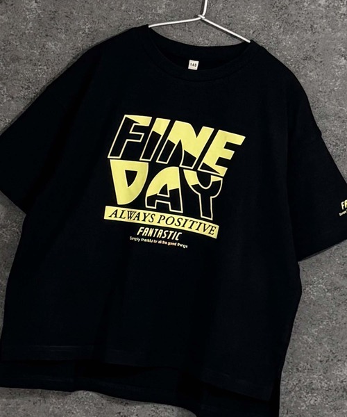 Universal Style Wear（ユニバーサルスタイルウェア）の「ガールズプリントBIGシルエット半袖Tシャツ（Tシャツ/カットソー・キッズ・オフホワイト/ブラック/グリーン/ライトグリーン/ラベンダー/チャコール・140/150/160）」の14枚目の写真