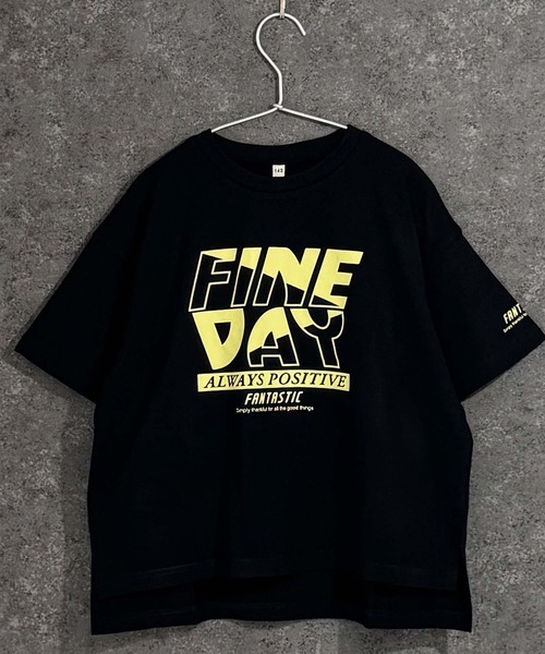 Universal Style Wear（ユニバーサルスタイルウェア）の「ガールズプリントBIGシルエット半袖Tシャツ（Tシャツ/カットソー・キッズ・オフホワイト/ブラック/グリーン/ライトグリーン/ラベンダー/チャコール・140/150/160）」の20枚目の写真