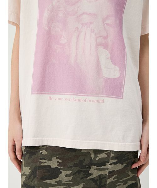LILY BROWN(リリーブラウン)の「【LILY BROWN×GOOD ROCK SPEED×Marilyn Monroe】ヴィンテージフォトTシャツ(Tシャツ/カットソー・レディース・ピンク・F)」の3枚目の写真