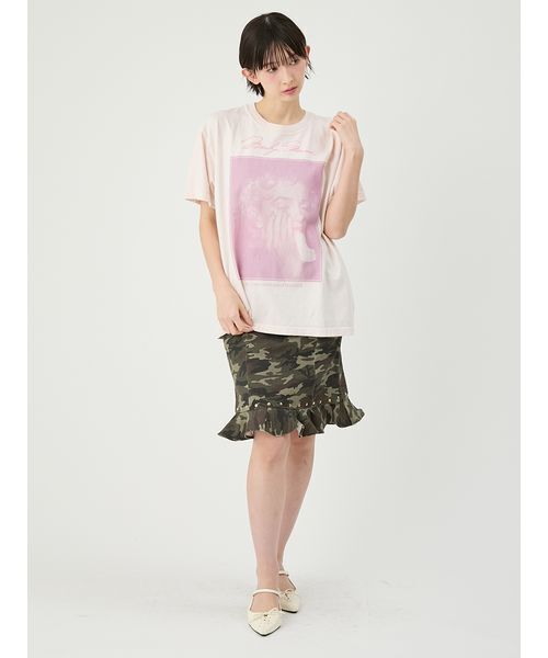 LILY BROWN(リリーブラウン)の「【LILY BROWN×GOOD ROCK SPEED×Marilyn Monroe】ヴィンテージフォトTシャツ(Tシャツ/カットソー・レディース・ピンク・F)」の4枚目の写真