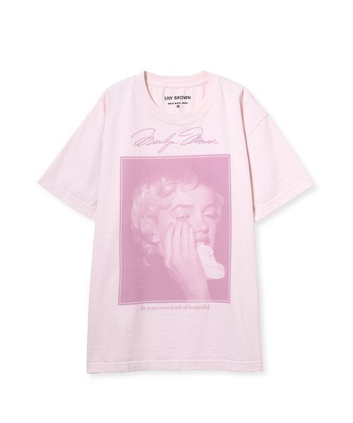 LILY BROWN(リリーブラウン)の「【LILY BROWN×GOOD ROCK SPEED×Marilyn Monroe】ヴィンテージフォトTシャツ(Tシャツ/カットソー・レディース・ピンク・F)」の5枚目の写真