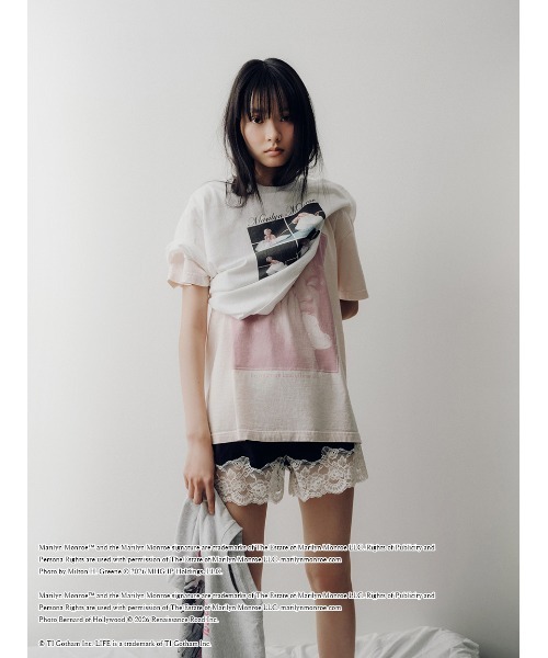 LILY BROWN(リリーブラウン)の「【LILY BROWN×GOOD ROCK SPEED×Marilyn Monroe】ヴィンテージフォトTシャツ(Tシャツ/カットソー・レディース・ピンク・F)」の14枚目の写真