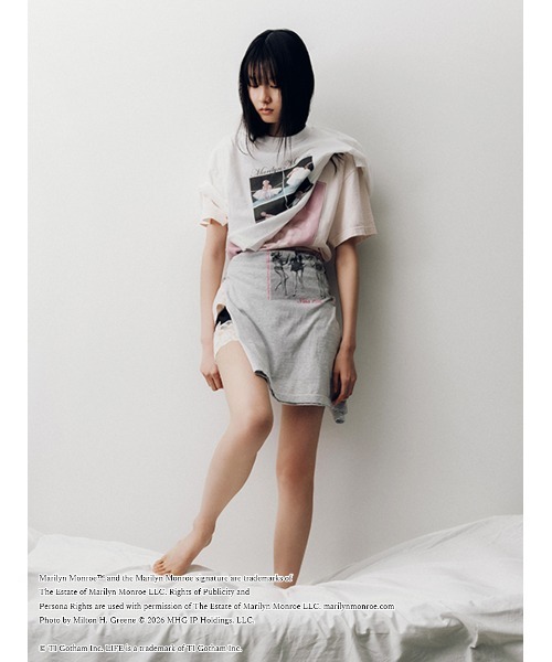 LILY BROWN(リリーブラウン)の「【LILY BROWN×GOOD ROCK SPEED×Marilyn Monroe】ヴィンテージフォトTシャツ(Tシャツ/カットソー・レディース・ピンク・F)」の16枚目の写真