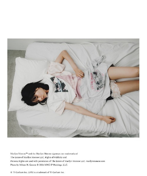 LILY BROWN(リリーブラウン)の「【LILY BROWN×GOOD ROCK SPEED×Marilyn Monroe】ヴィンテージフォトTシャツ(Tシャツ/カットソー・レディース・ピンク・F)」の6枚目の写真