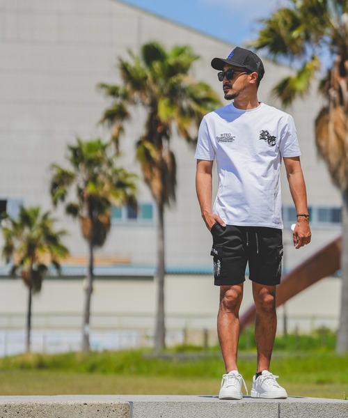 adamsJUGGLER（アダムスジャグラー）の「RTEGモノ/ローズティー（Tシャツ/カットソー・メンズ・ホワイト/ブラック・S/M/L/XL/XXL）」の3枚目の写真