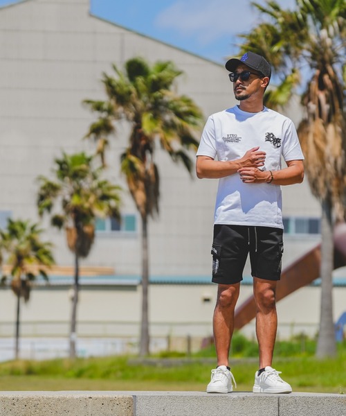 adamsJUGGLER（アダムスジャグラー）の「RTEGモノ/ローズティー（Tシャツ/カットソー・メンズ・ホワイト/ブラック・S/M/L/XL/XXL）」の7枚目の写真