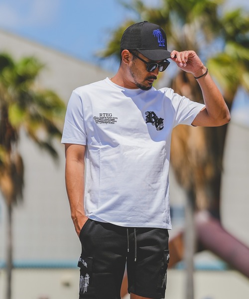 adamsJUGGLER（アダムスジャグラー）の「RTEGモノ/ローズティー（Tシャツ/カットソー・メンズ・ホワイト/ブラック・S/M/L/XL/XXL）」の11枚目の写真