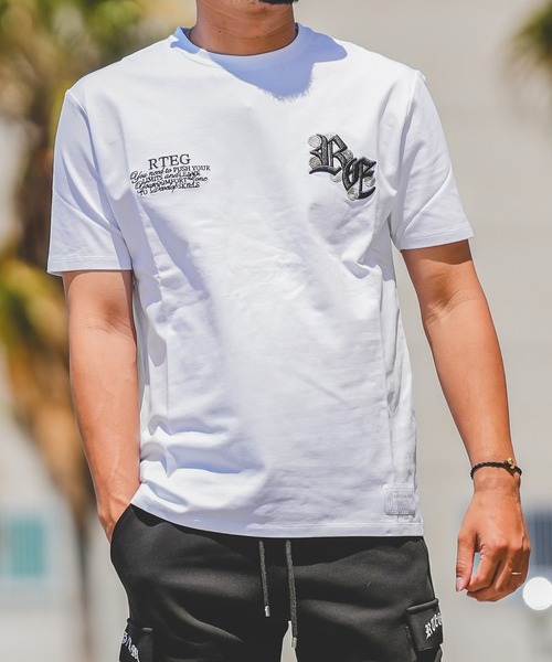 adamsJUGGLER（アダムスジャグラー）の「RTEGモノ/ローズティー（Tシャツ/カットソー・メンズ・ホワイト/ブラック・S/M/L/XL/XXL）」の15枚目の写真