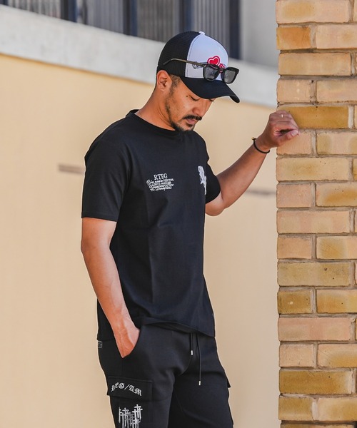 adamsJUGGLER（アダムスジャグラー）の「RTEGモノ/ローズティー（Tシャツ/カットソー・メンズ・ホワイト/ブラック・S/M/L/XL/XXL）」の19枚目の写真
